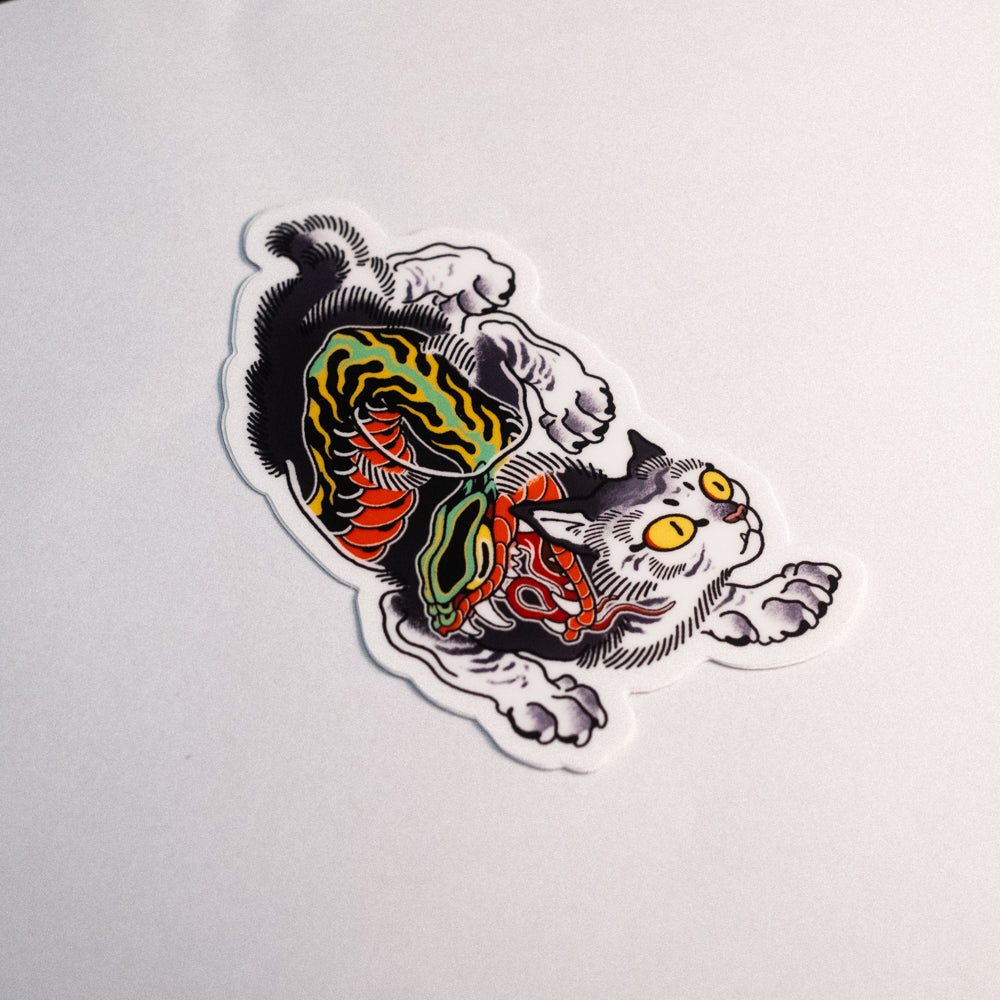Sticker: Mon Mon Cat (Snake)