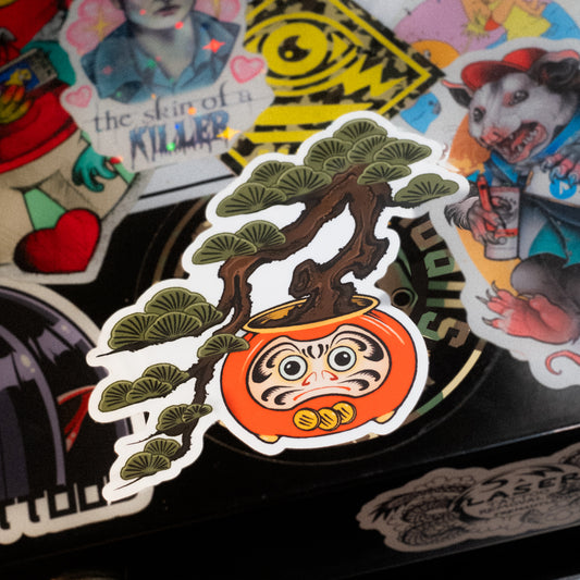 Sticker: Daruma Bonsai